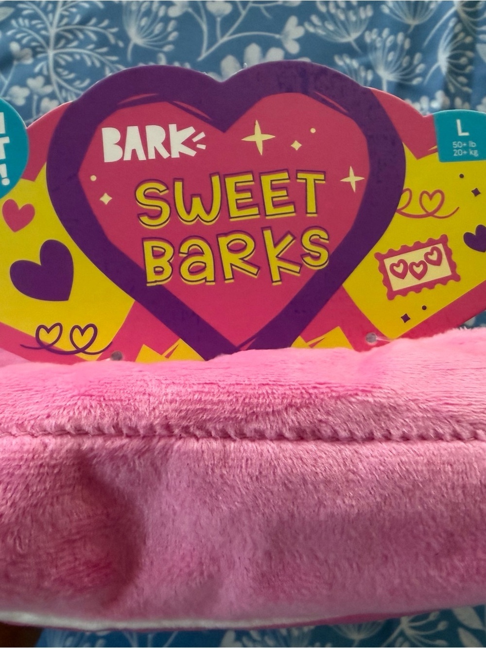 Sweet Barks Candy Farts Pink Plush Dog Toy - Picture 2 of 5